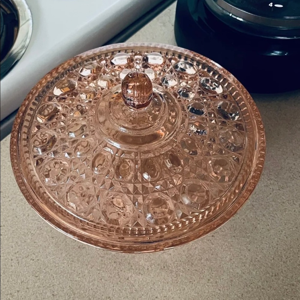 Pink Crystal Candy Dish